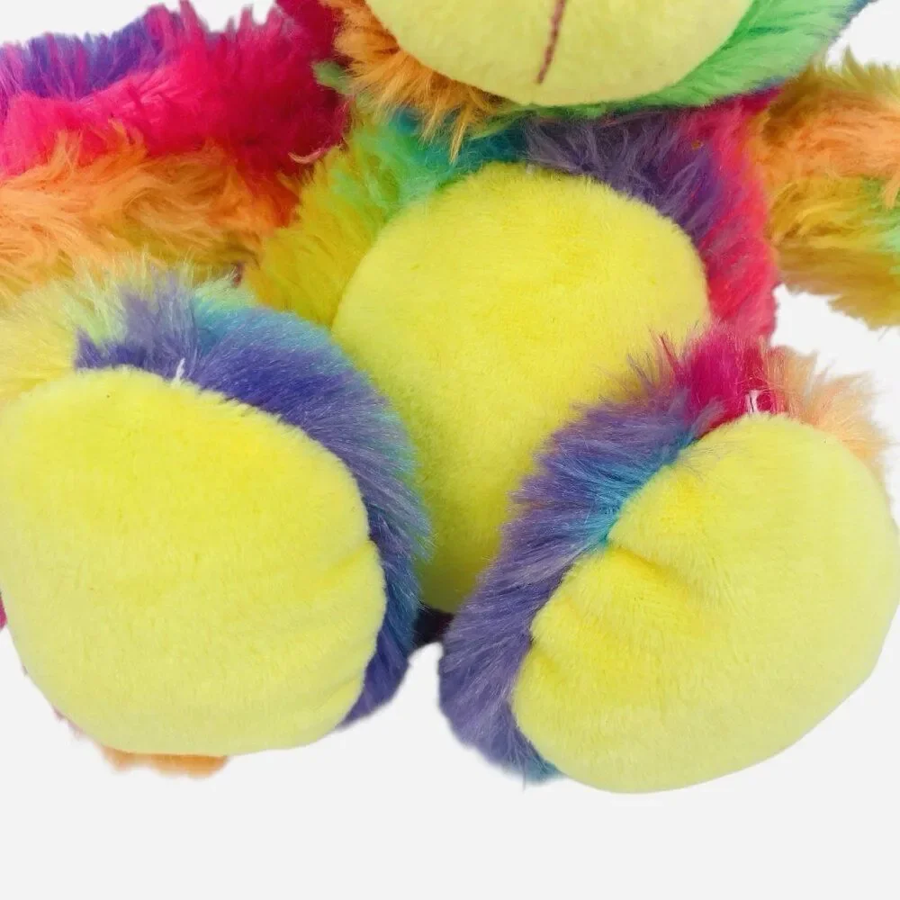NWT 2017 Nanco Tie Dye Rainbow Teddy Bear Plush Colorful Soft Toy Stuffed Animal